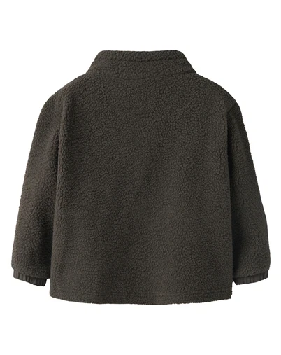 Name It - NMMMiller Sherpa Jakke - Chocolate Brown
